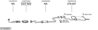 ABGASANLAGE BOSAL SYS02857