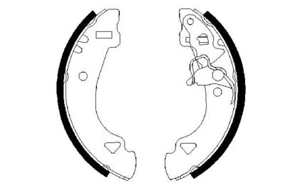 Brake Shoe Set 0 986 487 331