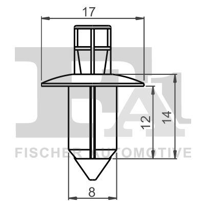 Klip, ozdobná / ochranná lišta FA1 79-30016.5