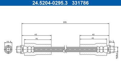 Brake Hose 24.5204-0295.3