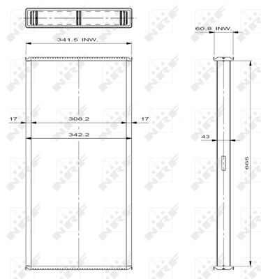 NRF 29728 Радиатор охлаждения двигателя для CHRYSLER VOYAGER / GRAND VOYAGER III (GS) 2.5 TD