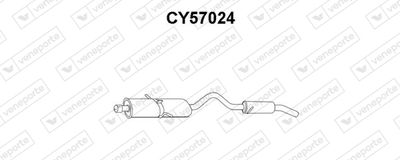 Глушитель выхлопных газов конечный VENEPORTE CY57024 для CHRYSLER VOYAGER