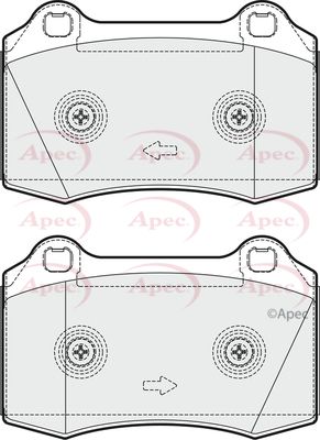 Brake Pad Set APEC PAD1661