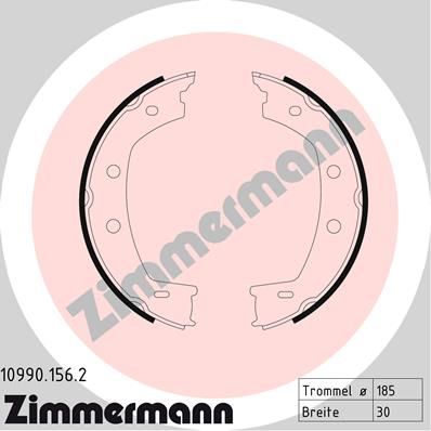 ZIMMERMANN Bremsbackensatz, Feststellbremse (10990.156.2)