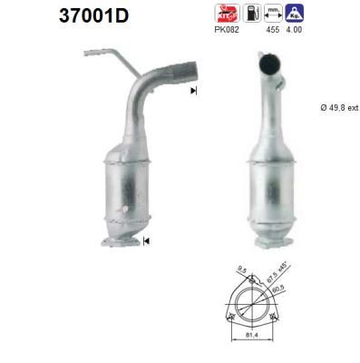 AS 37001D Катализатор для VW TRANSPORTER IV Автобус (70B, 70C, 7DB, 7DK, 70J, 70K, 7DC, 7