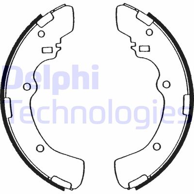 Комплект тормозных колодок DELPHI LS1503 для MITSUBISHI L300