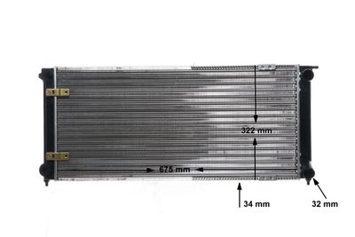 Radiator, engine cooling CR 341 000S