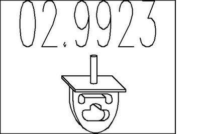 TAMPON CAUCIUC AMORTIZOR ESAPAMENT MTS 029923