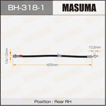 Тормозной шланг MASUMA BH-318-1 для TOYOTA CALDINA