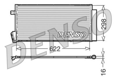 DENSO DCN09018 Радиатор кондиционера  для FIAT DOBLO (Фиат Добло)