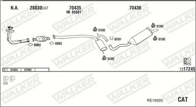 Изпускателна система WALKER RE19020