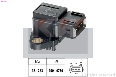 Czujnik ciśnienia powietrza, adaptacja wysokościowa KW 493 104