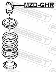 TAMPON CAUCIUC SUSPENSIE FEBEST MZDGHR 1