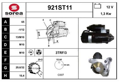 STARTCAR 921ST11 Стартер для RENAULT KANGOO Express (FC0/1_) 1.9 dCi 4x4 (FC0V) STARTCAR 921ST11 Стартер для RENAULT KANGOO Express (FC0/1_) 1.9 dCi 4x4 (FC0V)
