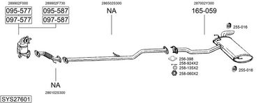 Изпускателна система BOSAL SYS27601