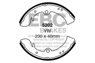 Комплект тормозных колодок EBC Brakes 5202 для VW SCIROCCO