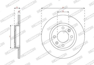 BREMSSCHEIBE FERODO DDF3167C 2