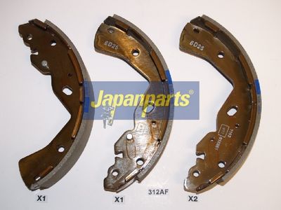 JAPANPARTS Комплект барабанных колодок