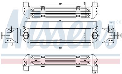 INTERCOOLER COMPRESOR NISSENS 96243 6