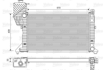 VALEO 730229 Радиатор охлаждения двигателя  для MERCEDES-BENZ SPRINTER (Мерседес Спринтер)