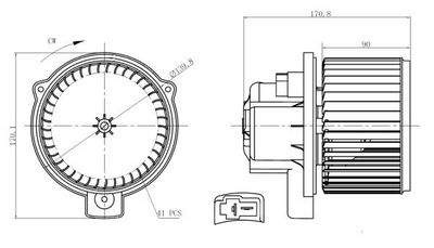 VENTILATOR HABITACLU NRF 34300 6
