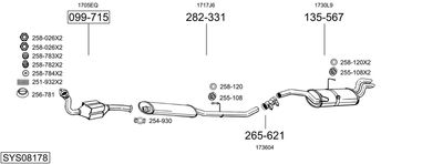 SISTEM DE ESAPAMENT BOSAL SYS08178