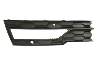 Voorbumper afdekking Voor Links (met mistlampgaten, black-matt) past: SKODA OCTAVIA IV 11.19-