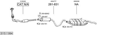 Изпускателна система BOSAL SYS11994