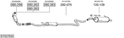 Układ wydechowy BOSAL SYS27830