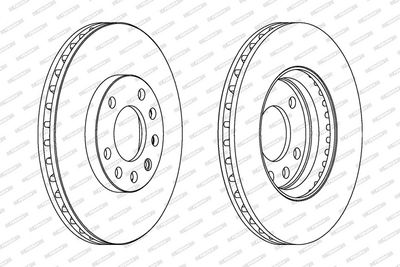 BREMSSCHEIBE FERODO DDF1644C