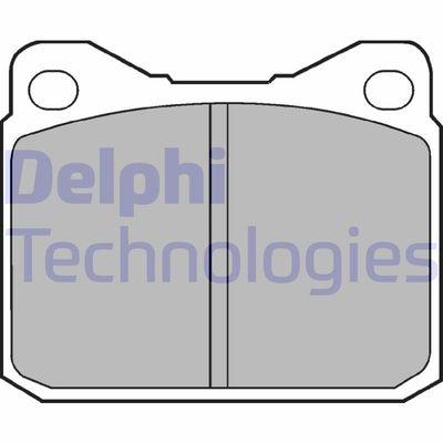 Комплект тормозных колодок, дисковый тормоз DELPHI LP84 для MERCEDES-BENZ 123