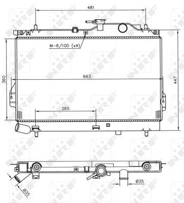Радиатор, охлаждение двигателя WILMINK GROUP WG1722246 для HYUNDAI MATRIX