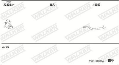 SISTEM DE ESAPAMENT WALKER VWK108613A