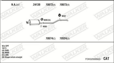Изпускателна система WALKER FOK029969AD
