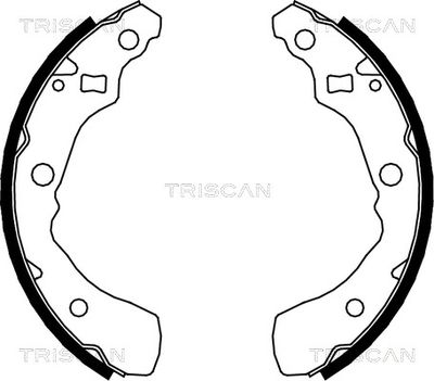 Комплект тормозных колодок TRISCAN 8100 41618 для DAIHATSU SIRION