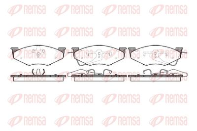 Zestaw klocków hamulcowych, hamulce tarczowe REMSA 0551.00
