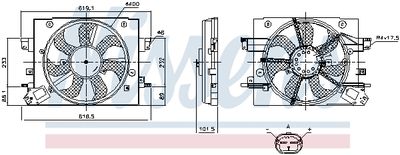 VENTILATOR RADIATOR NISSENS 850110 4