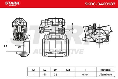 спирачен апарат STARK SKBC-0460987