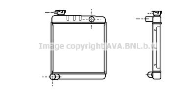 Радиатор, охлаждение двигателя AVA QUALITY COOLING AU2001 для AUSTIN MINI