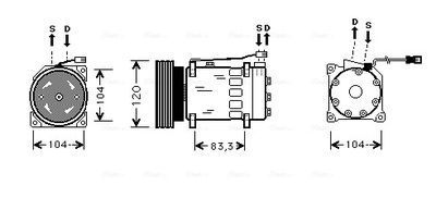 COMPRESOR CLIMATIZARE AVA QUALITY COOLING CNK175