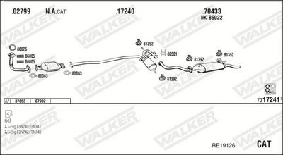 Изпускателна система WALKER RE19126