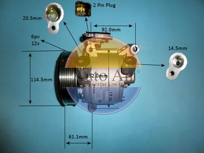 Compressor, air conditioning Auto Air Gloucester 14-0359