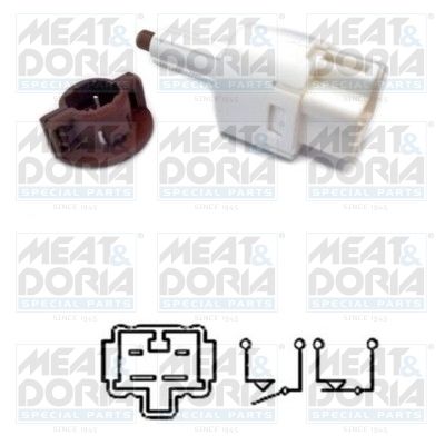 Выключатель фонаря сигнала торможения MEAT & DORIA 35071 для FIAT SEDICI
