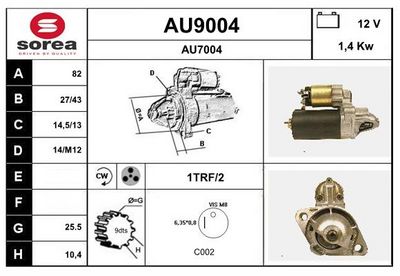STARTER SNRA AU9004