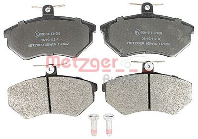 BREMSBELAGSATZ SCHEIBENBREMSE METZGER AUTOTEILE 1170062 1