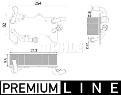 Oljekylare, automatisk transmission MAHLE CLC 139 000P