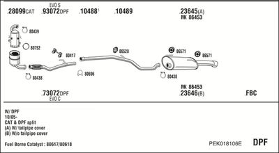 SISTEM DE ESAPAMENT WALKER PEK018106E