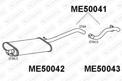 Глушитель выхлопных газов конечный VENEPORTE ME50041 для MERCEDES-BENZ M-CLASS