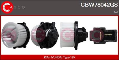 Вентилятор салона CASCO CBW78042GS для KIA CARENS