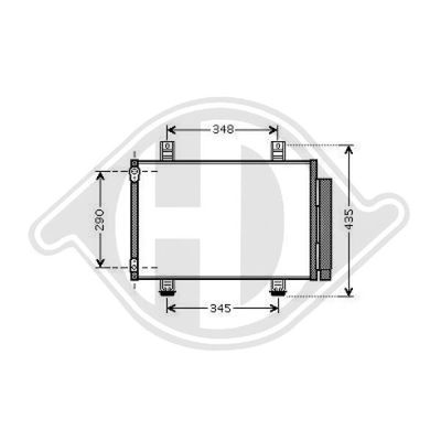 Конденсатор, кондиционер DIEDERICHS DCC1787 для SUZUKI SWIFT